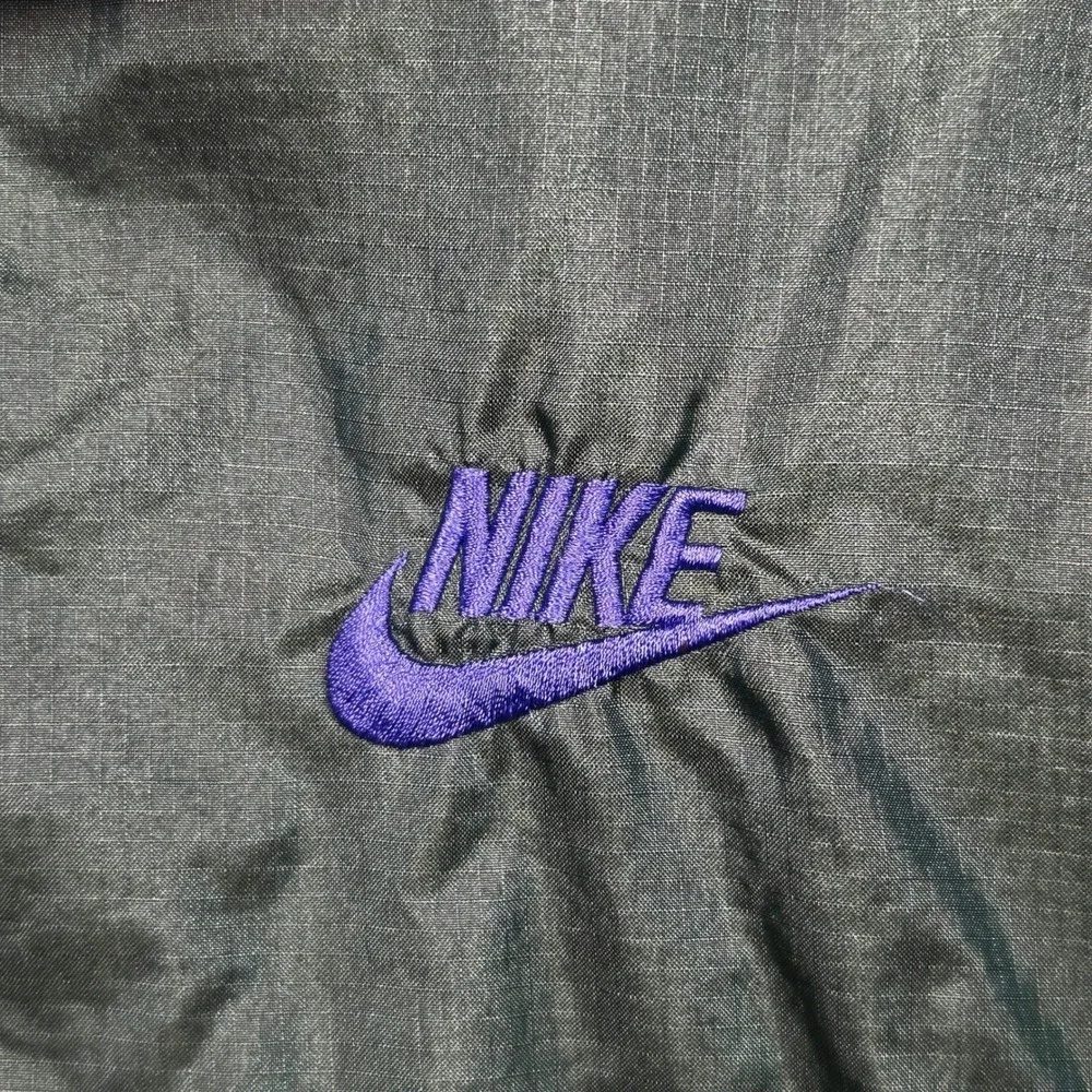 Vintage Nike Windbreaker Men XL Green Purple Colorblock 90s Y2K Ripstop Jacket